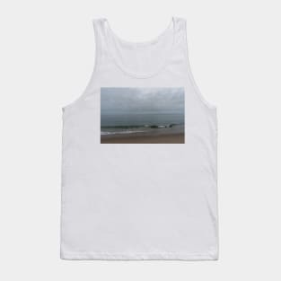 Scenic Pacific coast vista on an overact day, California Tank Top